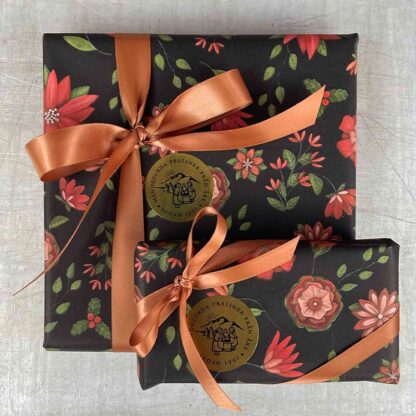Presentinslagning blommor